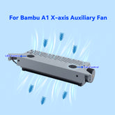 For Bambu A1 X-axis Auxiliary Fan Upgrade High Quality Rapid Cooling Fan with Led Lighting 3D Printer Parts for Bambu A1